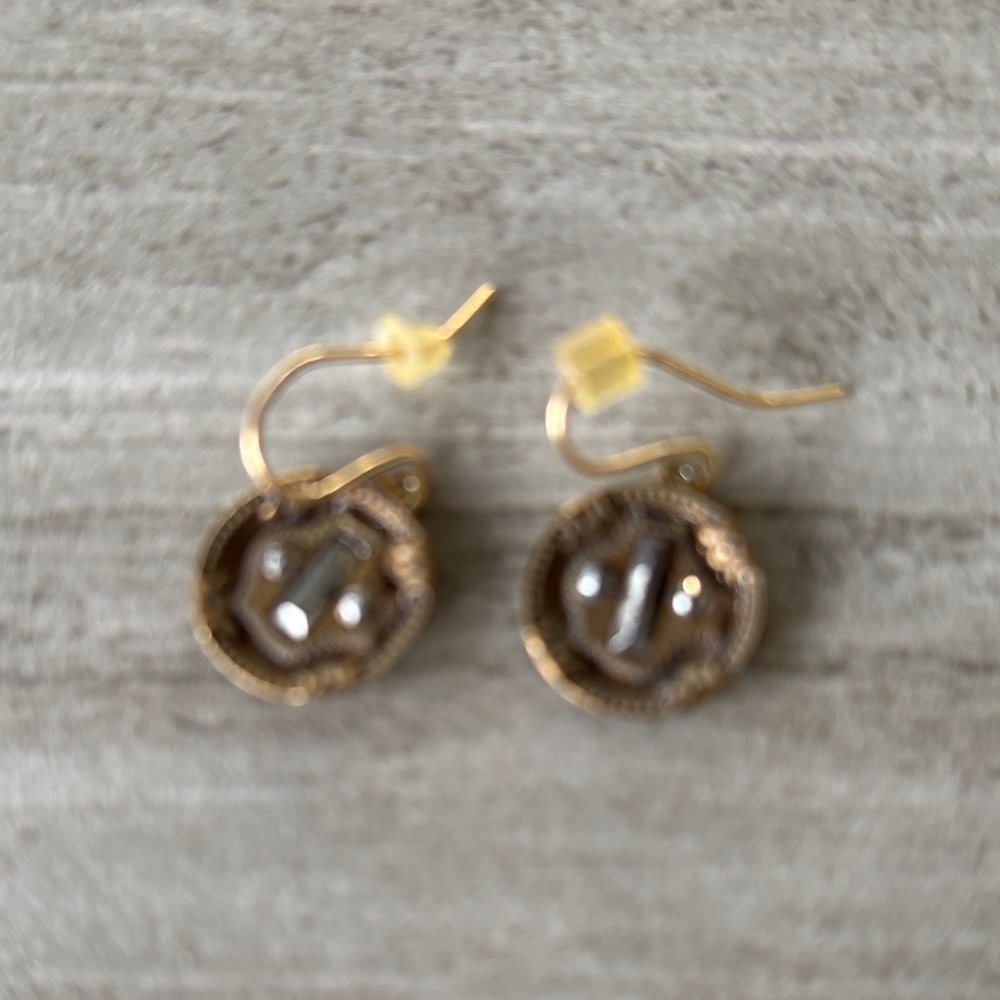 Elegant Gold and Silver Earrings